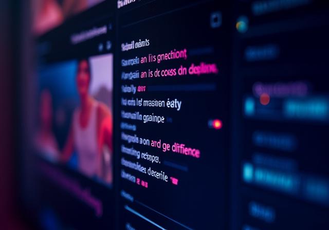 여러 언어로 번역되는 자막을 보여주는 미디어 플랫폼 화면